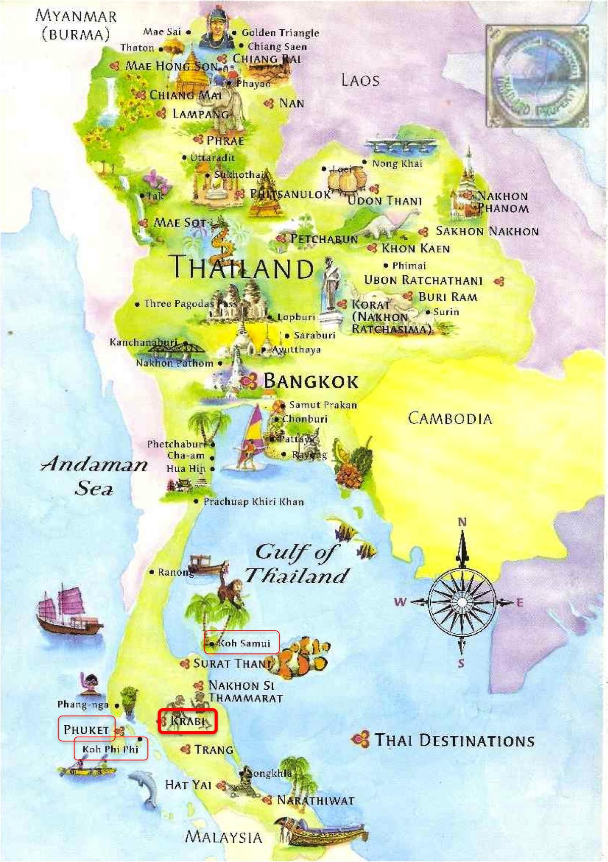 mapa-turystyczna-tajlandii-atrakcje-turystyczne-i-zabytki-tajlandii